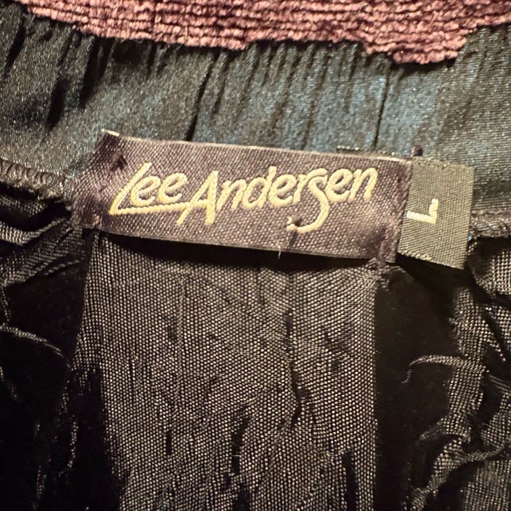 Lee Andersen Artistic Patchwork Duster Coat Size L - image 4